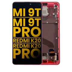 Ecrã OLED com Aro para Xiaomi Mi 9T / 9T Pro / K20 / K20 Pro (Recondicionado) (Flame Red)