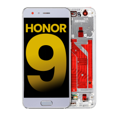 Ecrã LCD com Aro para Huawei Honor 9 (Recondicionado) (Glacier Gray)