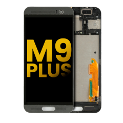 Ecrã LCD com Aro para HTC One M9 Plus (Recondicionado) (Black)