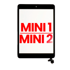 Digitizer With IC Chip & Botão Home Pre-Installed para iPad Mini 1 / iPad Mini 2 (Compatível Plus) (Black)