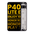Ecrã LCD com Aro para Huawei P40 lite E / Enjoy 10 / Honor 9C / Honor Play 3 (Recondicionado) (Midnight Black)