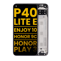 Ecrã LCD com Aro para Huawei P40 lite E / Enjoy 10 / Honor 9C / Honor Play 3 (Recondicionado) (Midnight Black)