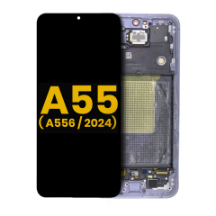 Ecrã OLED com Aro para Samsung Galaxy A55 (A556 / 2024) (Recondicionado) (Lilac)