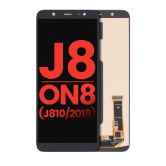 Ecrã OLED sem Aro para Samsung Galaxy J8 / On8 (J810 / 2018) (Compatível Plus) (Black)