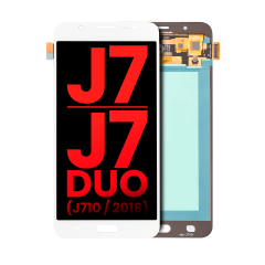 Ecrã OLED sem Aro para Samsung Galaxy J7 / J7 Duo (J710 / 2016) (Compatível Plus) (White)