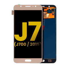Ecrã OLED sem Aro para Samsung Galaxy J7 (J700 / 2015) (Recondicionado) (Gold)