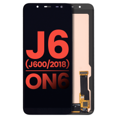 Ecrã OLED sem Aro para Samsung Galaxy J6 / On6 (J600 / 2018) (Compatível Plus) (Black)