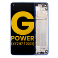 Ecrã LCD com Aro para Motorola Moto G Power (XT2117 / 2021) (Recondicionado) (Blue)