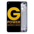 Ecrã LCD com Aro para Motorola Moto G Power (XT2117 / 2021) (Recondicionado) (Flash Gray)