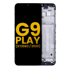 Ecrã LCD com Aro para Motorola Moto G9 Play (XT2083 / 2020) (Recondicionado) (Todas as Cores)