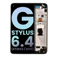 Ecrã LCD com Aro para Motorola Moto G Stylus 6.4" (XT2043 / 2020) (OEM Original) (Mystic Indigo)