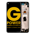 Ecrã LCD com Aro para Motorola Moto G Power (XT2041-4 / XT2041-6 / XT2041-7 / XT2041DL / 2020) (Recondicionado) (Smoke Black)