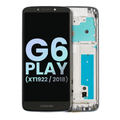 Ecrã LCD com Aro para Motorola Moto G6 Play (XT1922 / 2018) (OEM Original) (Gray)