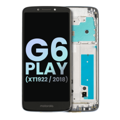 Ecrã LCD com Aro para Motorola Moto G6 Play (XT1922 / 2018) (OEM Original) (Gray)