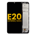 Ecrã LCD com Aro para Motorola Moto E20 (XT2155 / 2021) (Recondicionado) (Black)