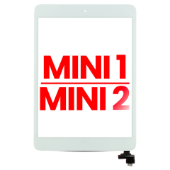 Digitizer With IC Chip & Botão Home Pre-Installed para iPad Mini 1 / iPad Mini 2 (Compatível Plus) (White)