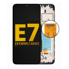 Ecrã LCD com Aro para Motorola Moto E7 (XT2095 / 2020) (Recondicionado) (Todas as Cores)