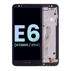 Ecrã LCD com Aro para Motorola Moto E6 (XT2005 / 2019) (OEM Original) (Todas as Cores)