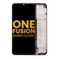 Ecrã LCD com Aro para Motorola One Fusion (XT2073 / 2020) (Recondicionado) (Black)