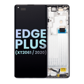 Ecrã OLED com Aro para Motorola Edge Plus (XT2061 / 2020) (OEM Original) (Baltic Gray)