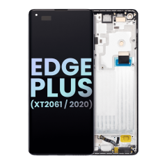 Ecrã OLED com Aro para Motorola Edge Plus (XT2061 / 2020) (OEM Original) (Baltic Gray)
