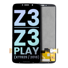Ecrã LCD sem Aro para Motorola Moto Z3 / Moto Z3 Play (XT1929 / 2018) (OEM Original) (Black)