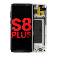 Ecrã OLED com Aro para Samsung Galaxy S8 Plus (Compatível Plus) (Arctic Silver)