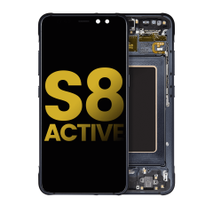 Ecrã OLED com Aro para Samsung Galaxy S8 Active (Recondicionado) (Meteor Gray)