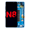 Ecrã OLED com Aro para Samsung Galaxy Note 8 (Compatível Plus) (Deep sea Blue)