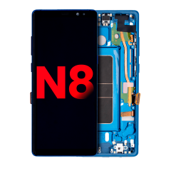 Ecrã OLED com Aro para Samsung Galaxy Note 8 (Compatível Plus) (Deep sea Blue)