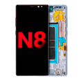 Ecrã OLED com Aro para Samsung Galaxy Note 8 (Compatível Plus) (Orchid Gray)