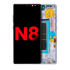 Ecrã OLED com Aro para Samsung Galaxy Note 8 (Compatível Plus) (Orchid Gray)