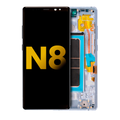 Ecrã OLED com Aro para Samsung Galaxy Note 8 (Recondicionado) (Orchid Gray)