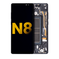 Ecrã OLED com Aro para Samsung Galaxy Note 8 (Recondicionado) (Midnight Black)