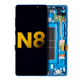 Ecrã OLED com Aro para Samsung Galaxy Note 8 (Recondicionado) (Deep Sea Blue)