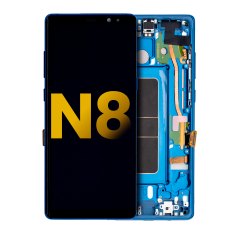 Ecrã OLED com Aro para Samsung Galaxy Note 8 (Recondicionado) (Deep Sea Blue)
