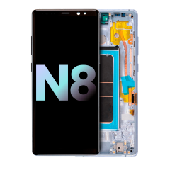 Ecrã OLED com Aro para Samsung Galaxy Note 8 (Service Pack) (Orchid Gray)