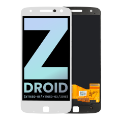 Ecrã LCD sem Aro para Motorola Moto Z Droid (XT1650-01 / XT1650-03 / 2016) (OEM Original) (White)