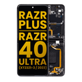 Inner Ecrã OLED com Aro para Motorola Moto Razr Plus 2023 / Razr 40 Ultra (XT2321 / 2023) (Recondicionado) (Infinite Black)