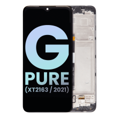 Ecrã LCD com Aro para Motorola Moto G Pure (XT2163 / 2021) (OEM Original) (Todas as Cores)