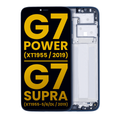 Ecrã LCD com Aro para Motorola Moto G7 Power (XT1955 / 2019) / G7 Supra (XT1955-5/6/DL / 2019) (US Version) (157MM) (Recondicionado) (Marine Blue)