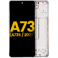 Ecrã OLED com Aro para Samsung Galaxy A73 (A735 / 2022) (Recondicionado) (White)