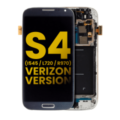 Ecrã OLED com Aro para Samsung Galaxy S4 (i545 / L720 / R970) (Verizon & Sprint) (Recondicionado) (Black)