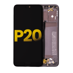 Ecrã LCD com Aro para Huawei P20 (Recondicionado) (Black)