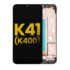 Ecrã LCD com Aro para LG K41 (K400) (Recondicionado) (Black)