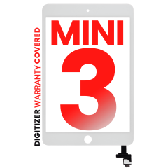 Digitizer With IC Chip para iPad Mini 3 (No Botão Home Installed) (Compatível Pro: XO7) (White)