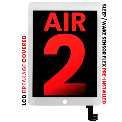 LCD Assembly With Digitizer para iPad Air 2 (Compatível Pro: XO7) (White)