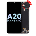 Ecrã OLED com Aro para Samsung Galaxy A20 (A205 / 2019) (F Version) (Service Pack) (Todas as Cores)