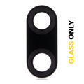 Câmara Traseira Lens (Glass Only) With Adhesive para Motorola Moto E6s (XT2053-1 / XT2053-2 / 2020) / E6i (XT2053-5 / 2021) (Black)