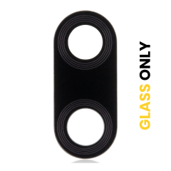Câmara Traseira Lens (Glass Only) With Adhesive para Motorola Moto E6s (XT2053-1 / XT2053-2 / 2020) / E6i (XT2053-5 / 2021) (Black)